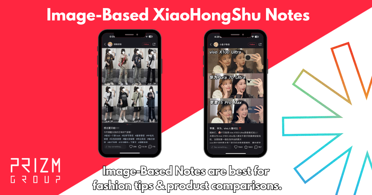 Image-Based Notes on XiaoHongShu