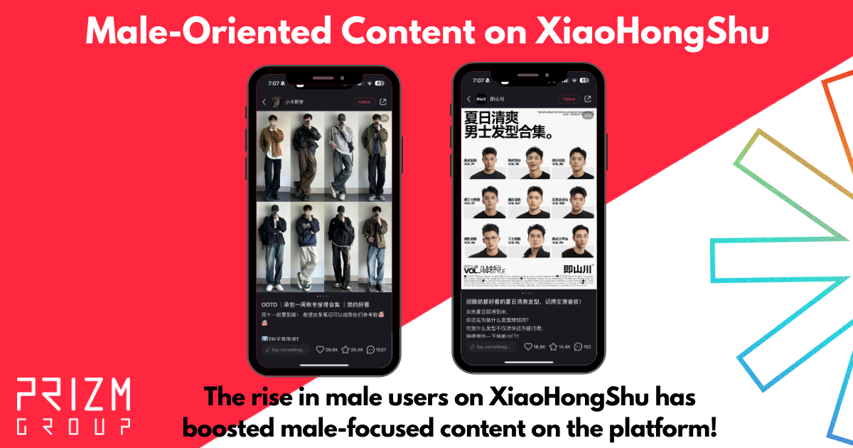 XiaoHongShu Rise of Male Users